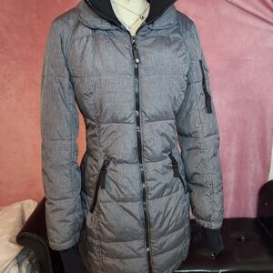 HFX Women's Gray Puffer Jacket Size S
